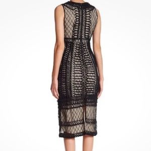 ALICE + OLIVIA Nat Embroidered Sleeveless Dress Black SIZE 2